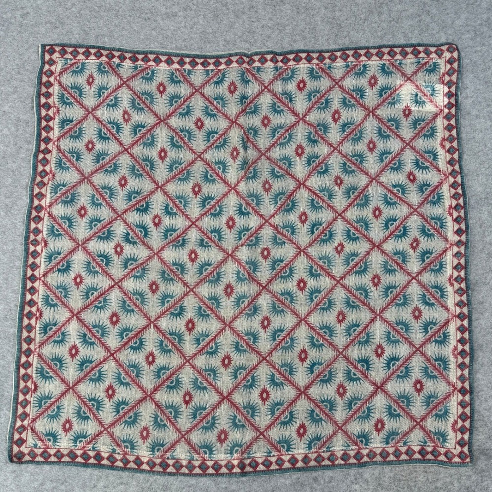 Crate & Barrel Printed Napkin 22x22 Linen